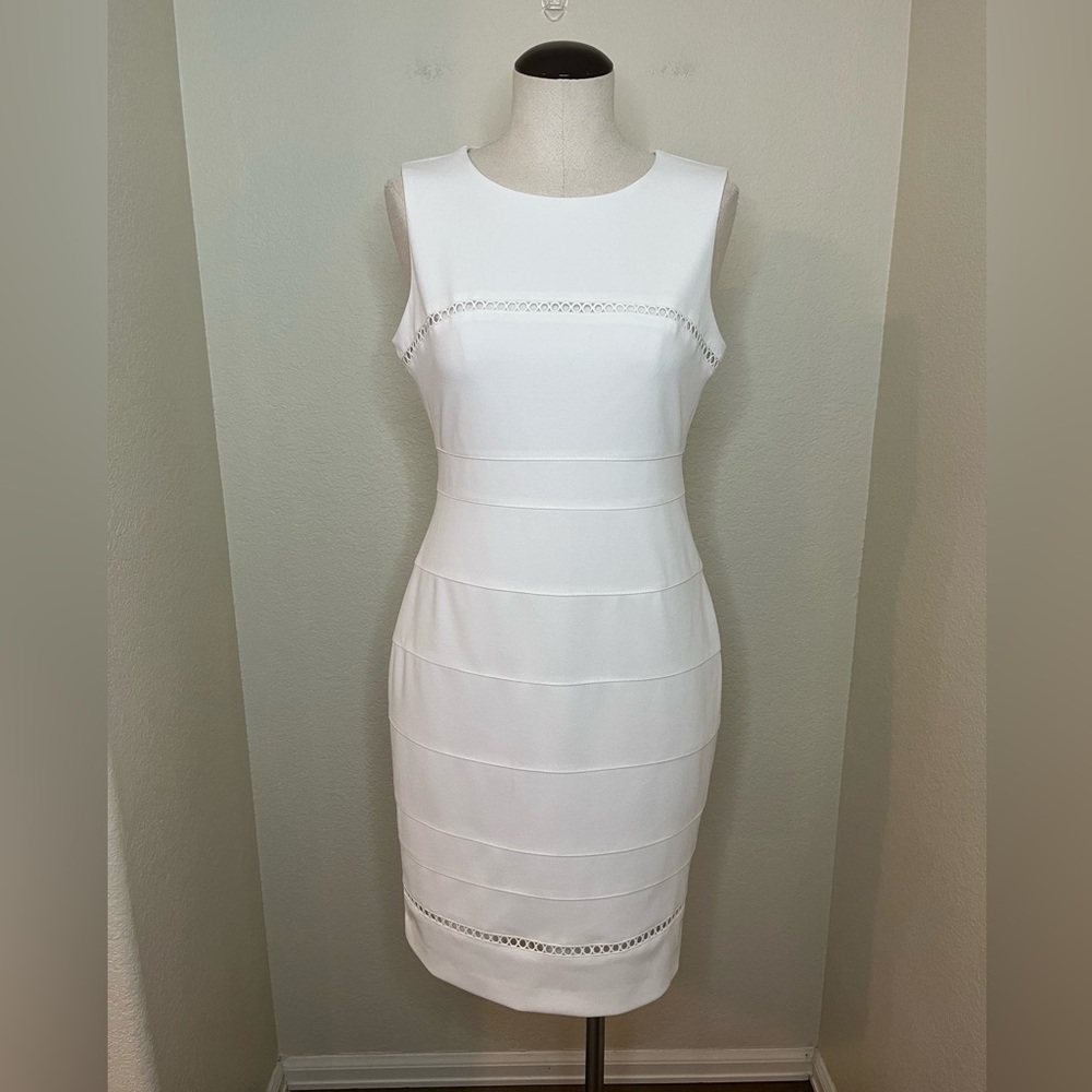 Tommy Hilfiger White Sheath Dress Size 6
